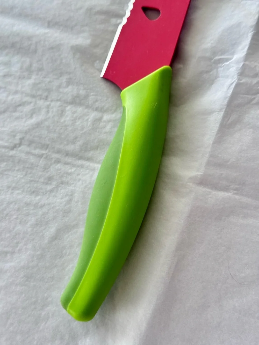 🍉 WATERMELON KNIFE 🍉Red Blade Green Handle Serrated Kitchen Knife - Home Cutlery